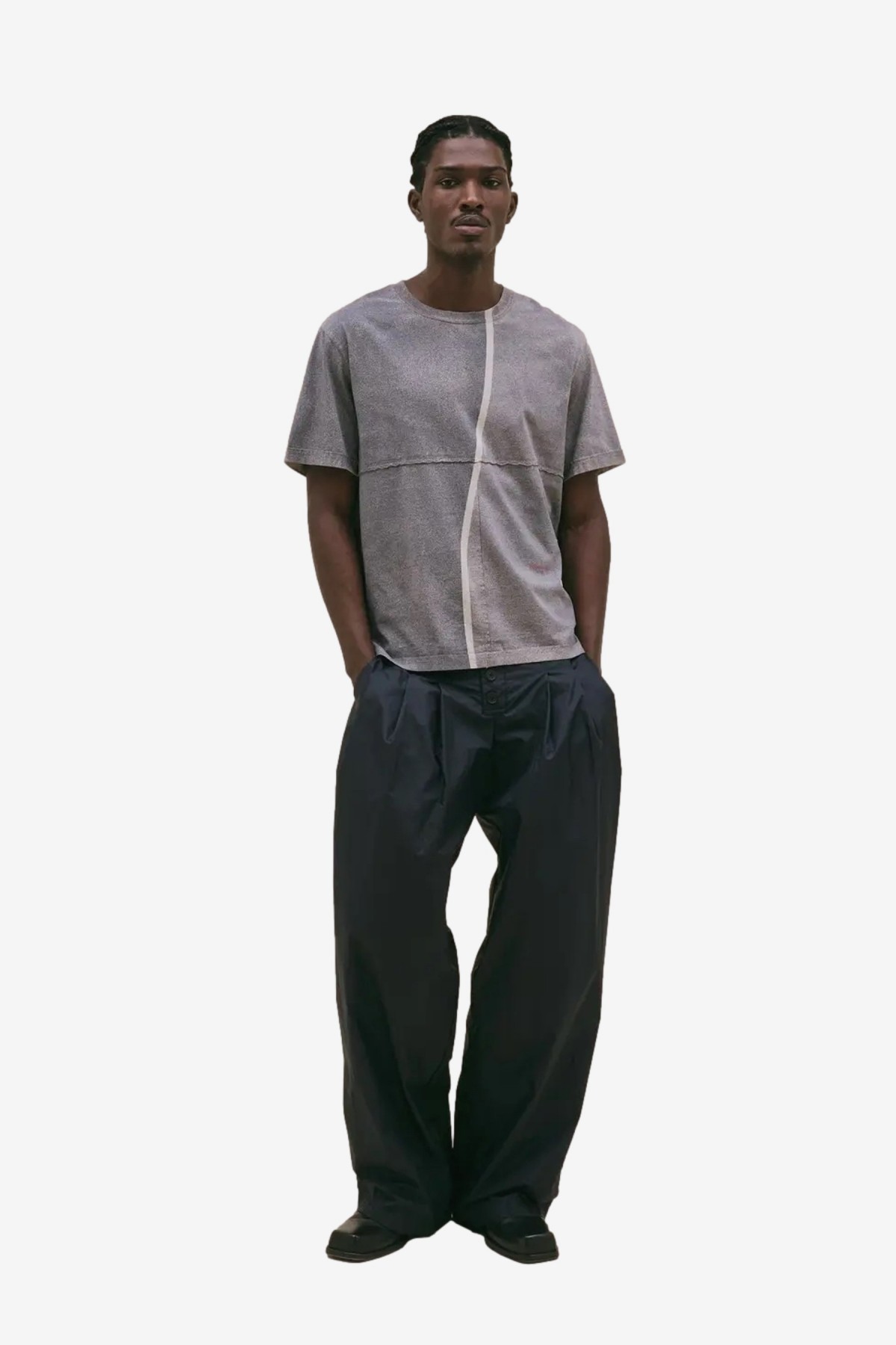 Eckhaus Latta Lapped Tee in Smog