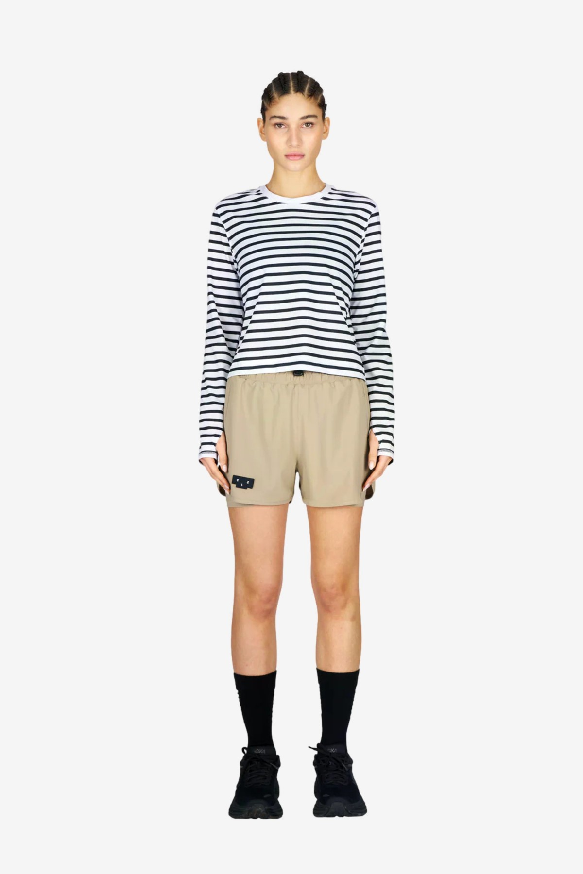 UNNA Flow Shorts 3" in Warm Sand