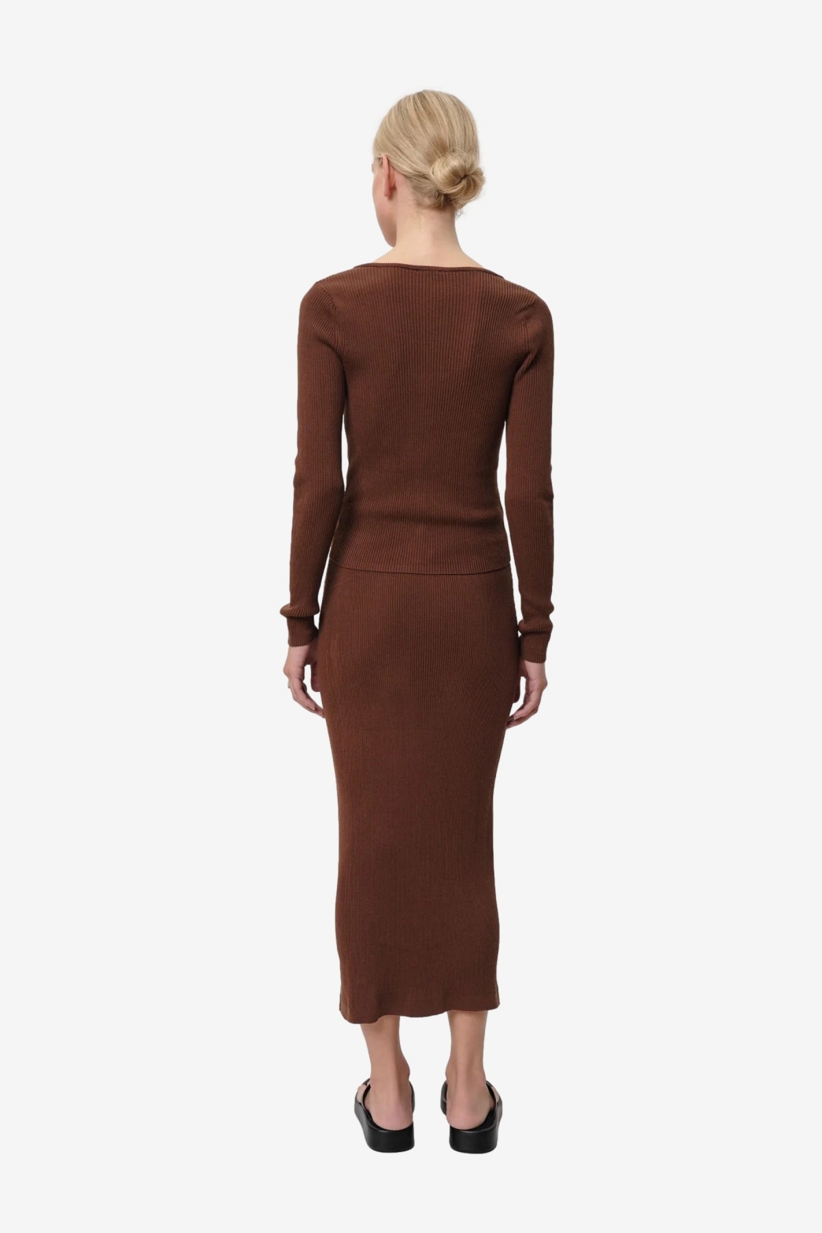 Herskind Gili Knit Blouse in Toffee