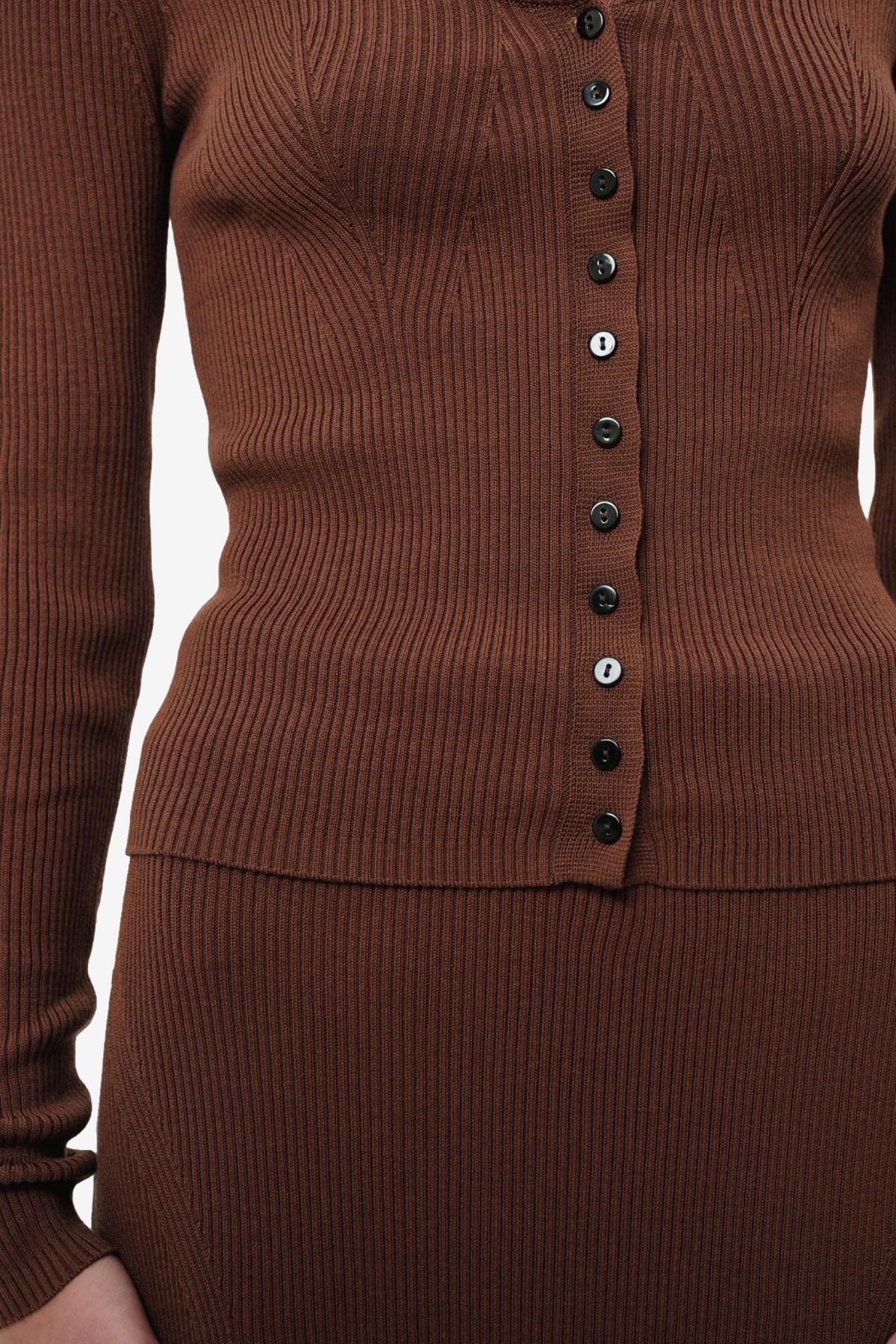 Herskind Gili Knit Blouse in Toffee