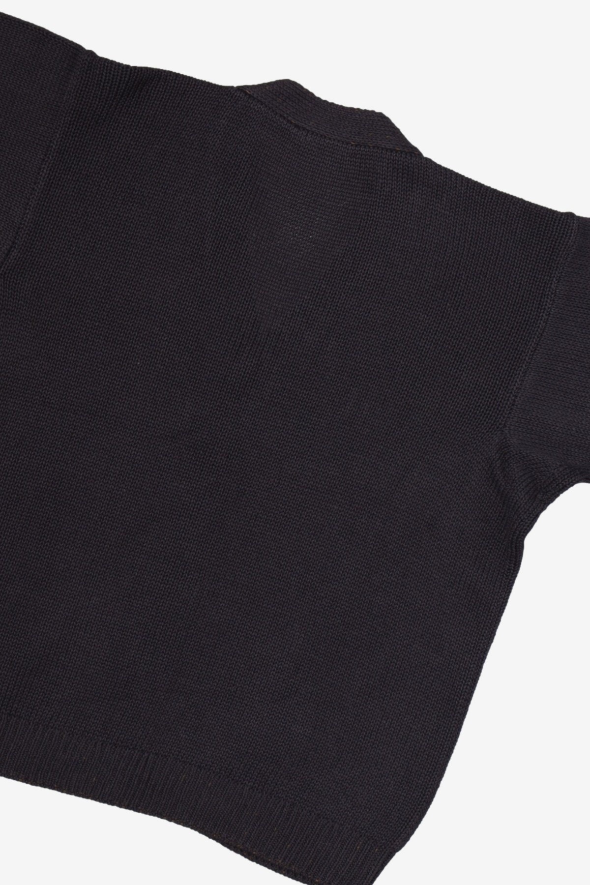 Kaptain Sunshine Cotton Washi Hand Frame Cardigan in Ink Black