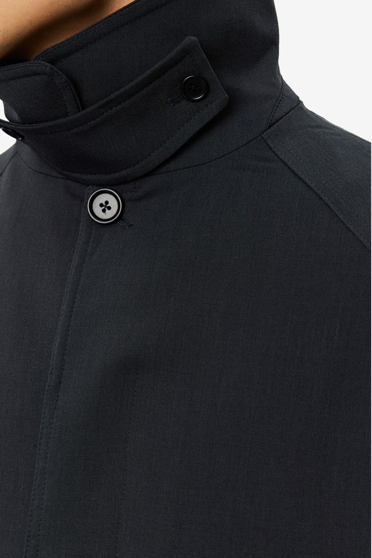 mfpen Installation Coat in Dark Grey Wool