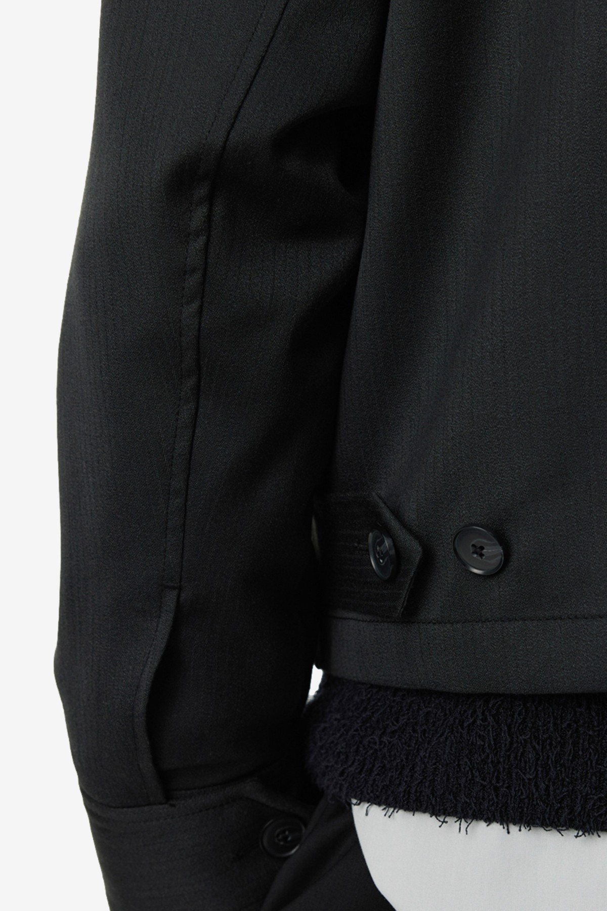 mfpen Mail Jacket in Black Vintage Stripe