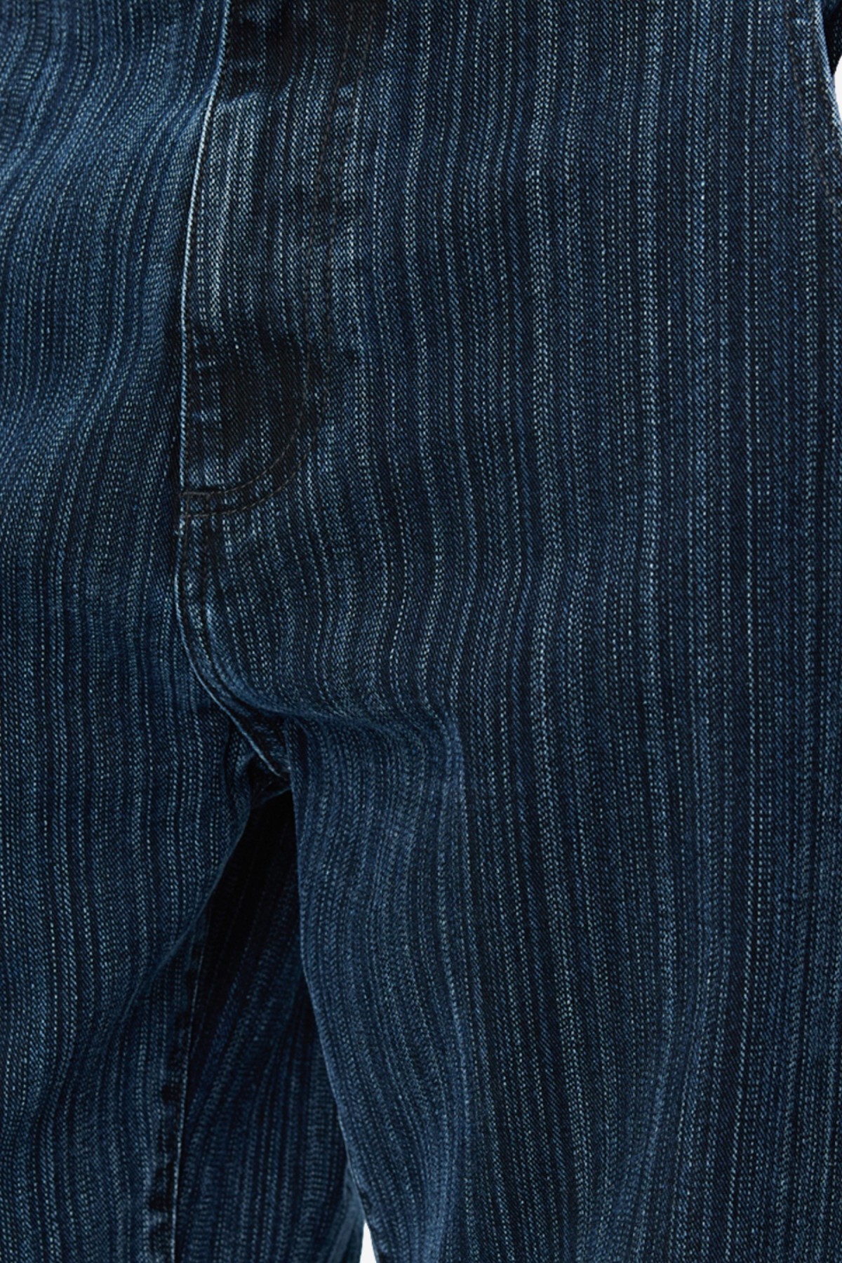 mfpen Straight Cut Jeans in Blue Stripe