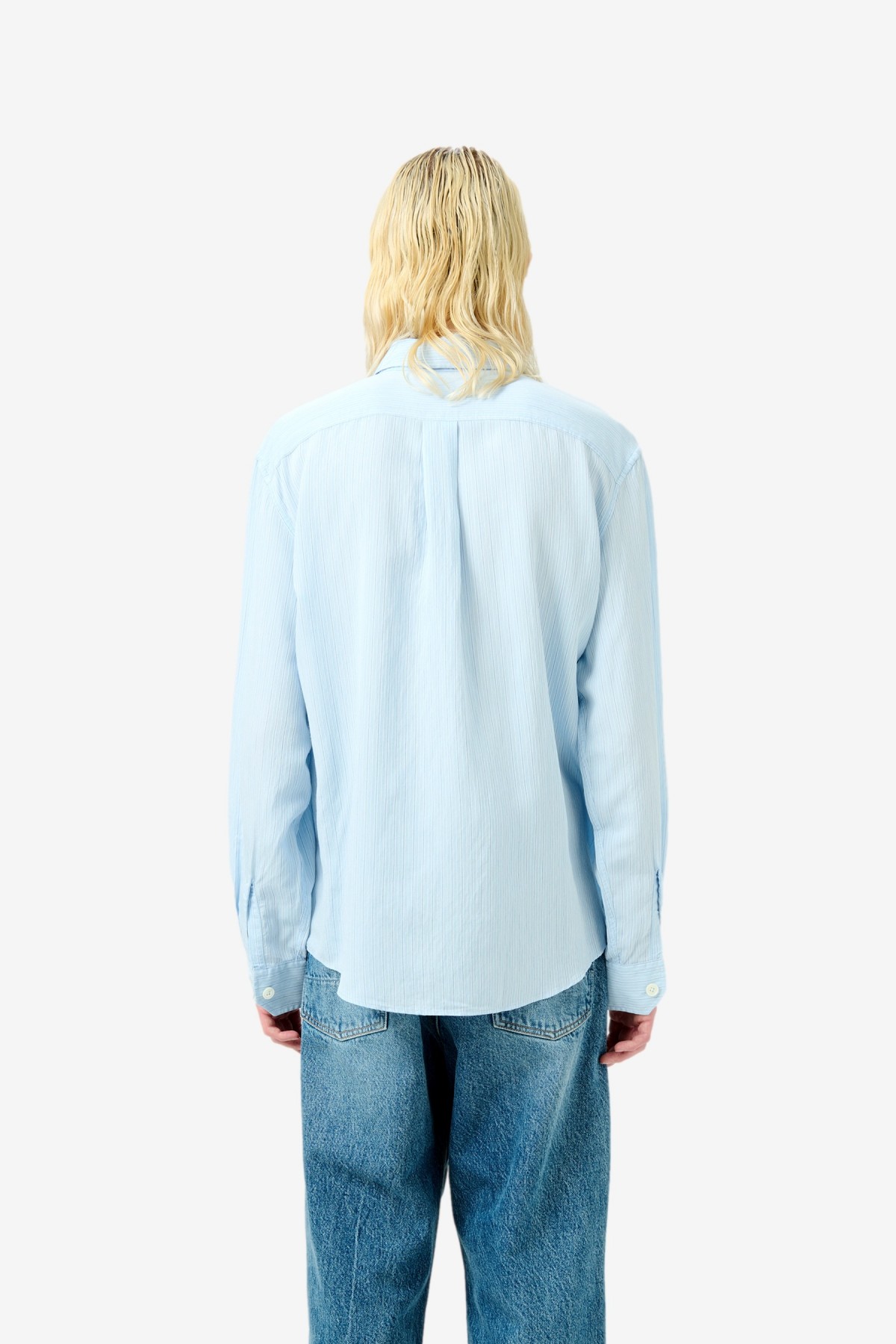 Our Legacy Beyond Shirt in Suave Stripe Holiday Viscose