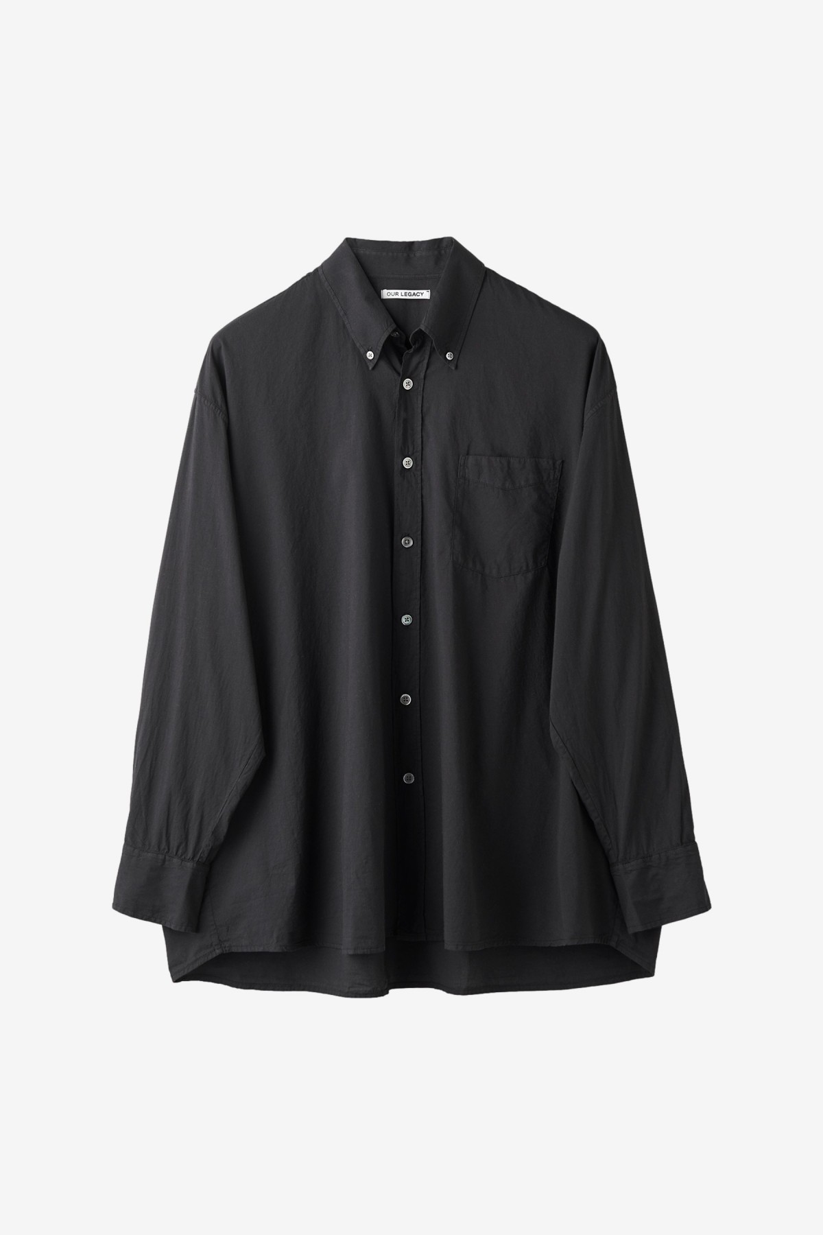 Our Legacy Borrowed BD Shirt in Black Voile