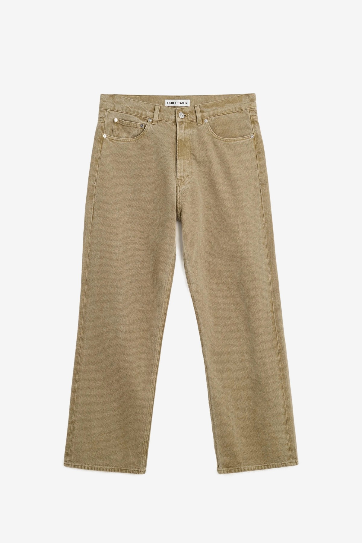 Our Legacy Third Cut in Dry Grass Chain Twill