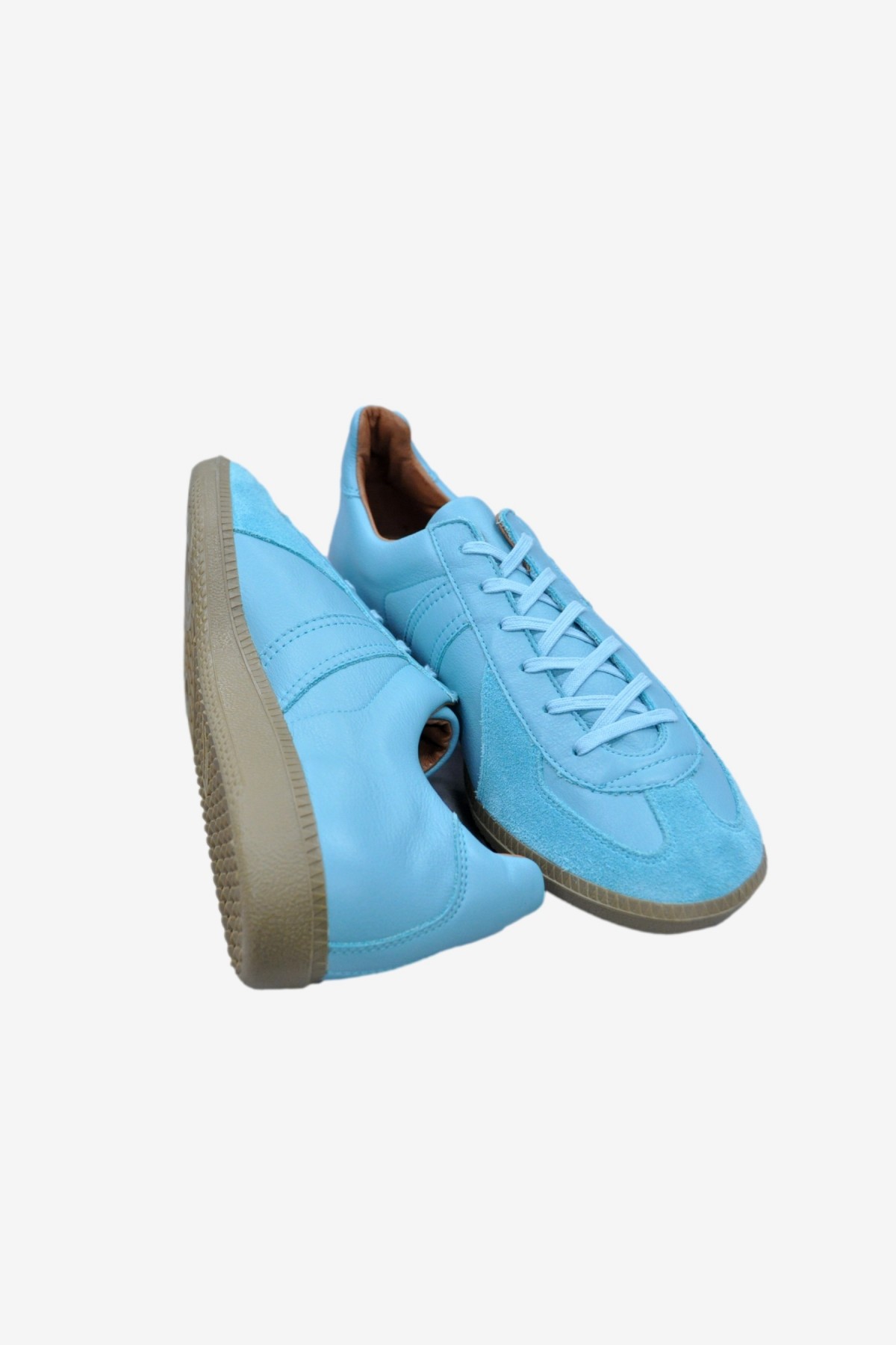 Reproduction of Found German Military Trainer in Mint Blue
