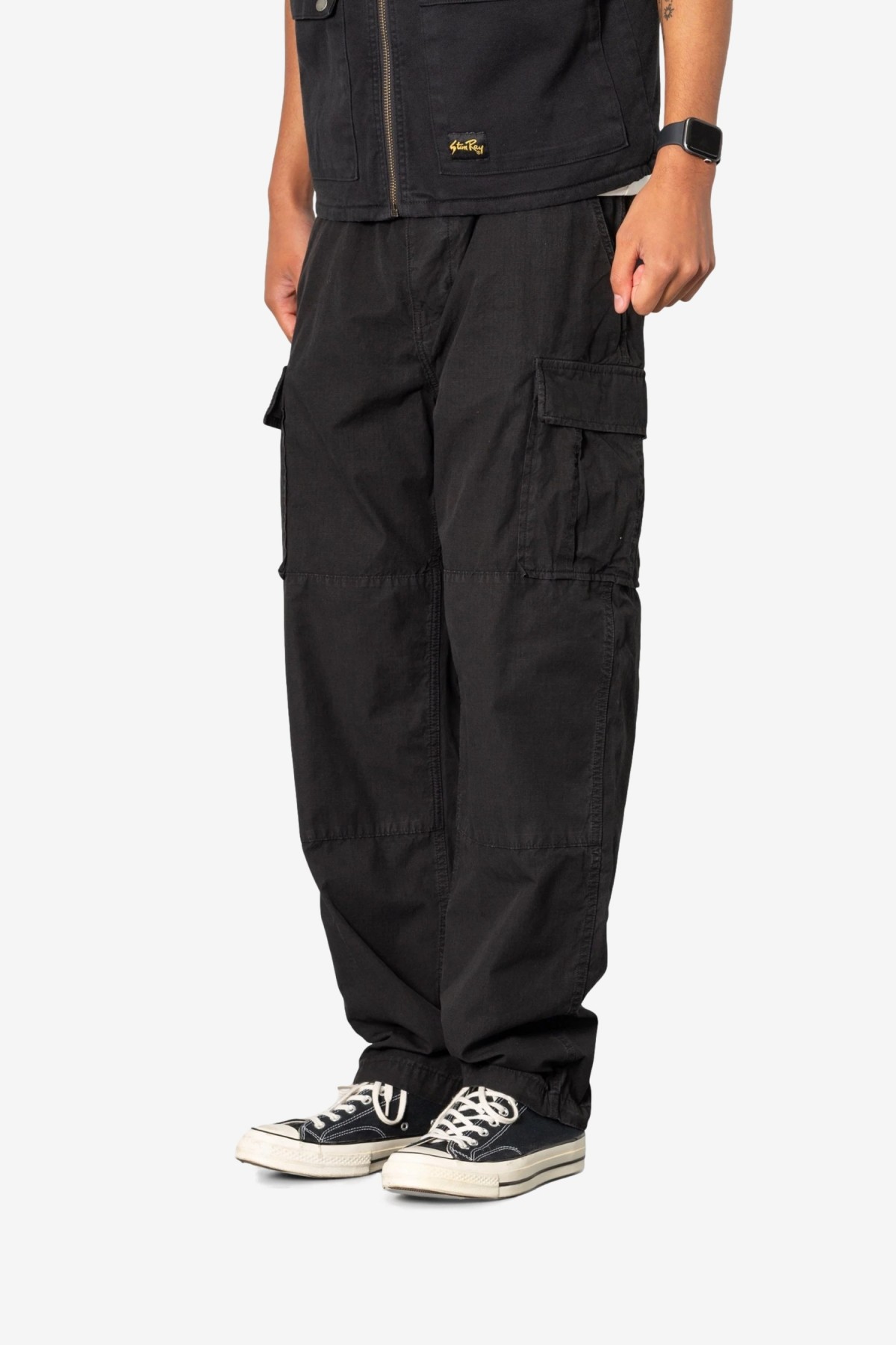 Stan Ray Cargo Pant in Black Ripstop