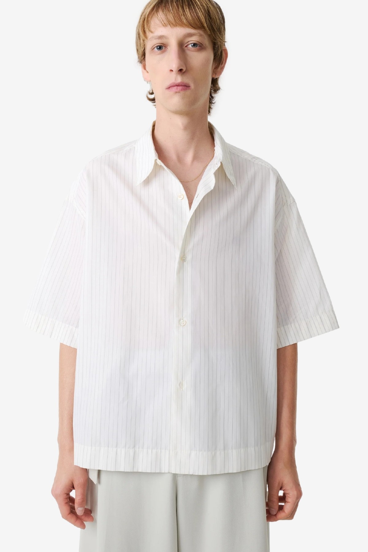 Studio Nicholson Sanko in Parchment Stripe