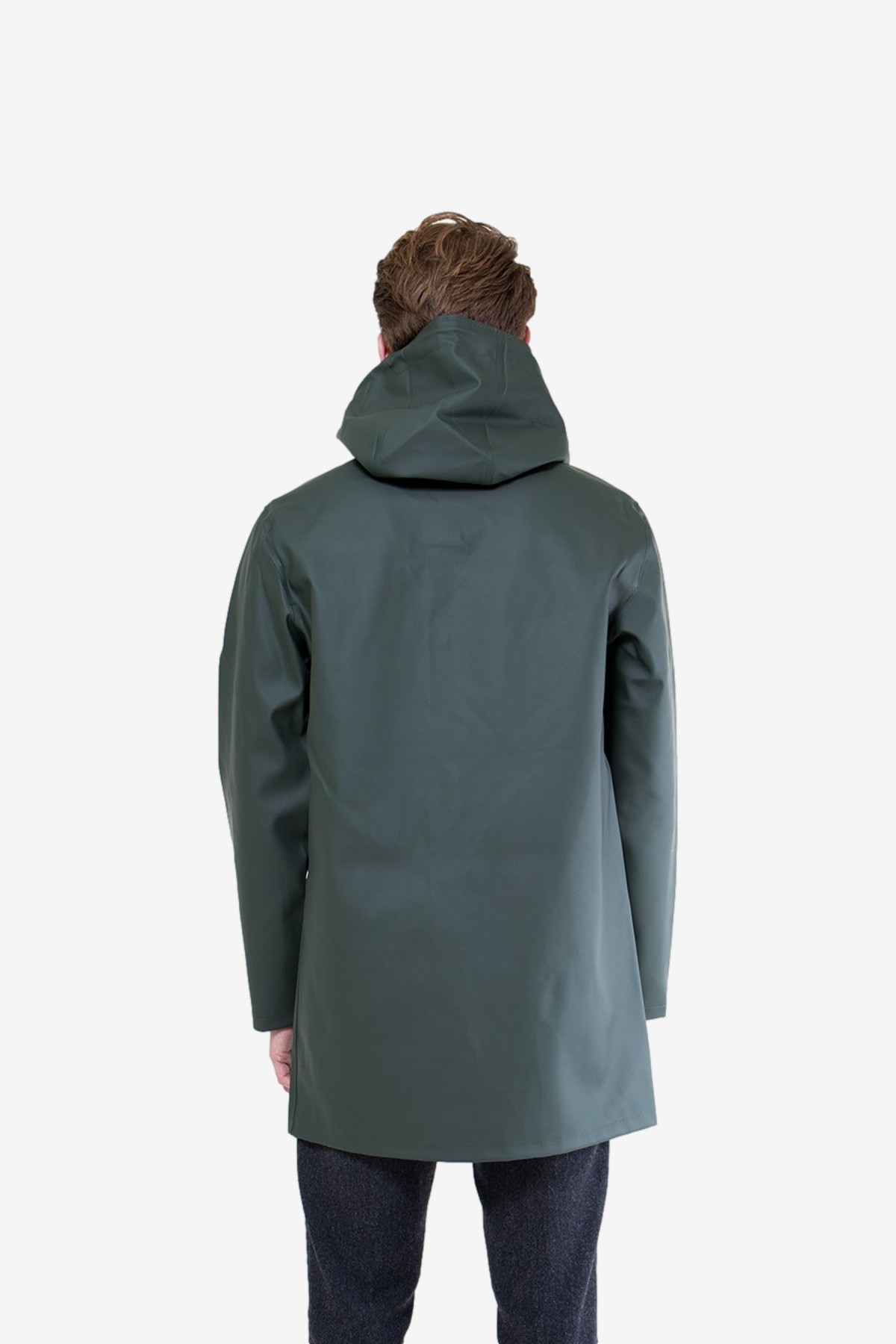Stockholm Raincoat in Green Stutterheim Afura Store