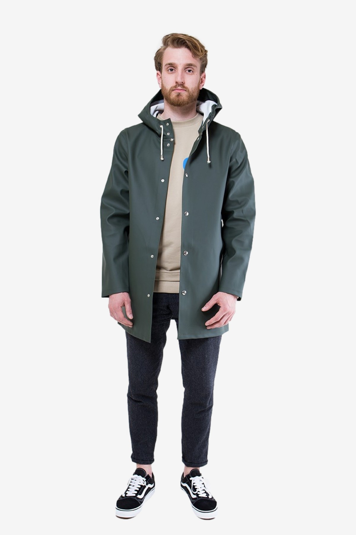 Rubberised cotton raincoat online