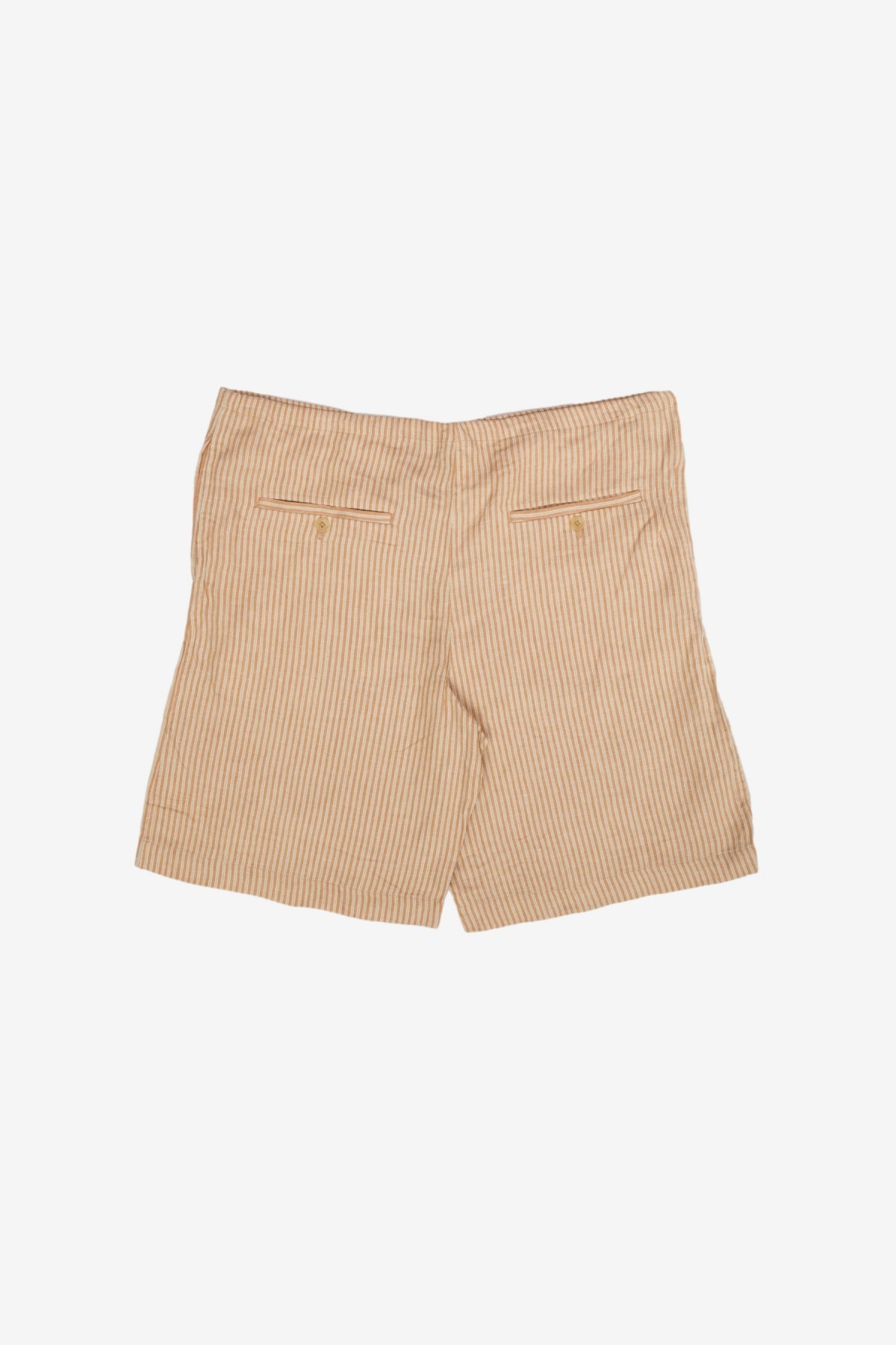 ts(s) Silk Cloth Drawstring Wide Shorts in Brown / Khaki