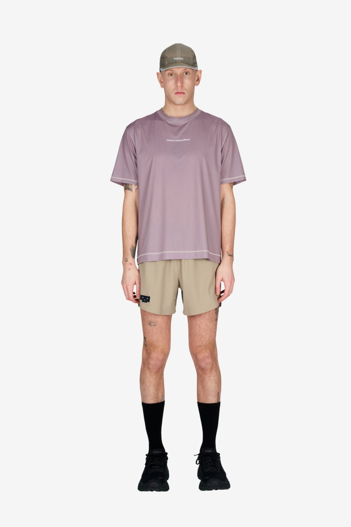 UNNA Wavy Tee in Orchid Night