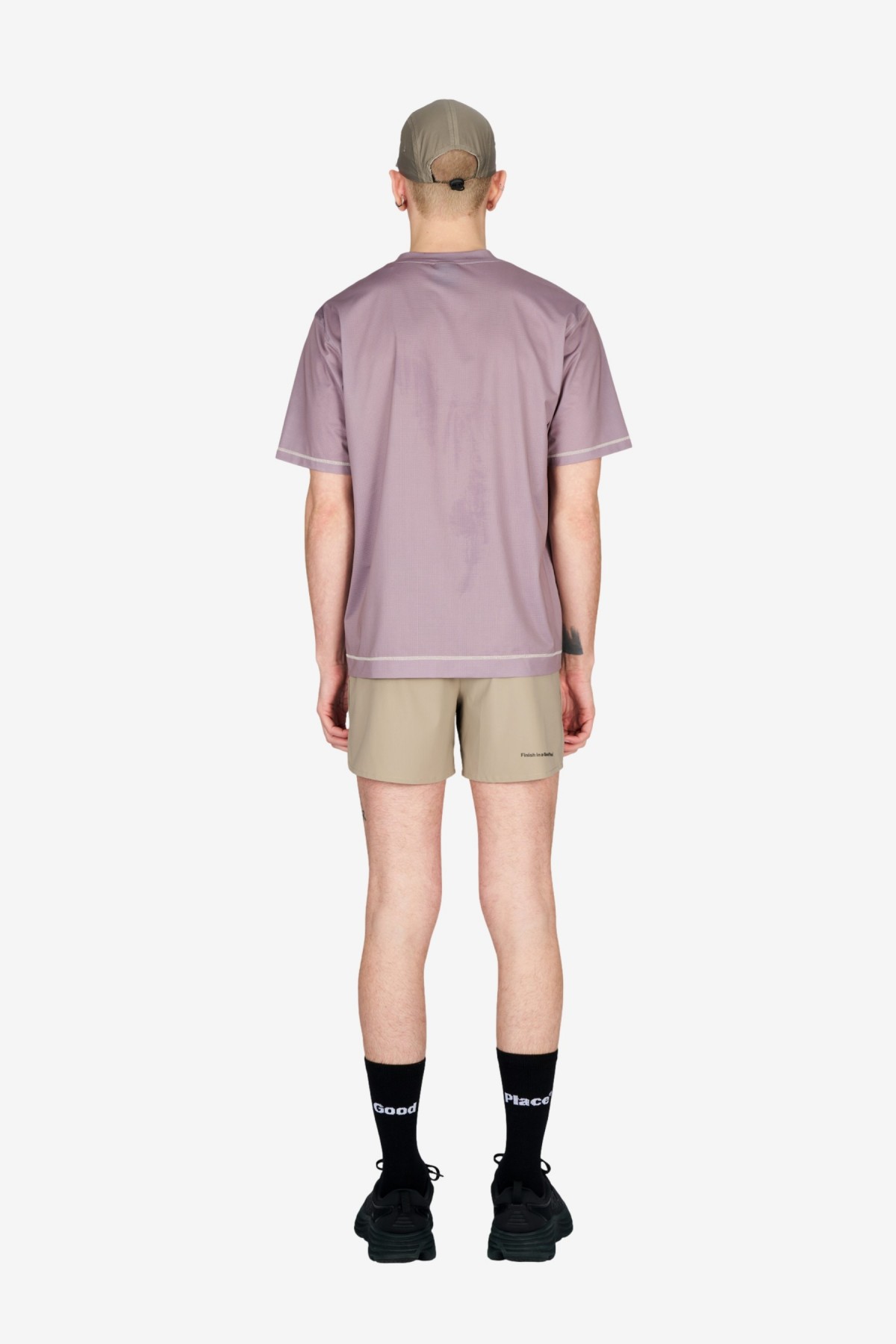 UNNA Wavy Tee in Orchid Night