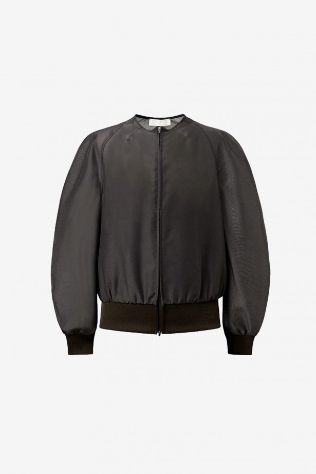 Mock Neck Organza Jumper