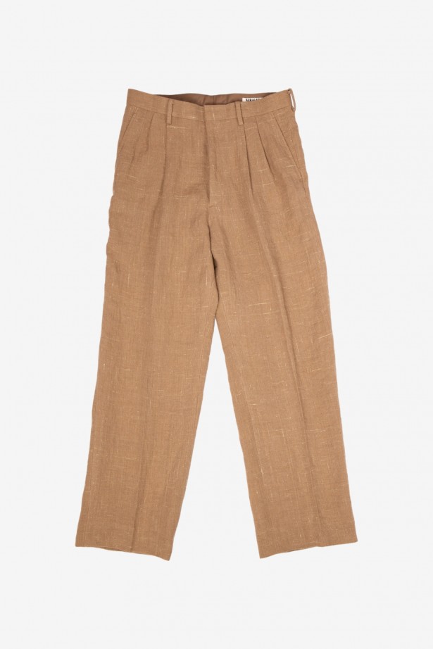 Linen Silk Tweed Slacks