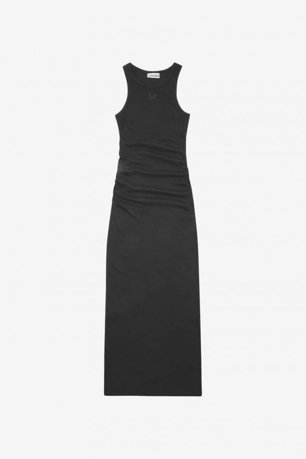 Soft Cotton Rib Tank Top Long Dress