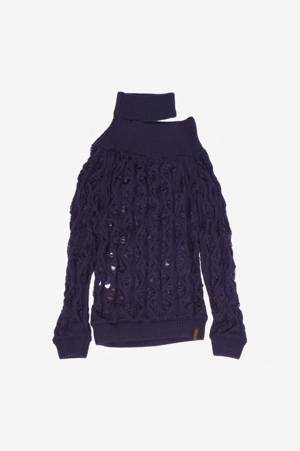 Fudgy Asymmetric Neck Top