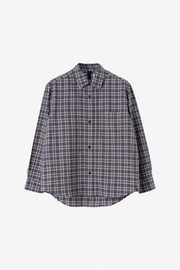 Basic Shirt Plainweave Cotton Check