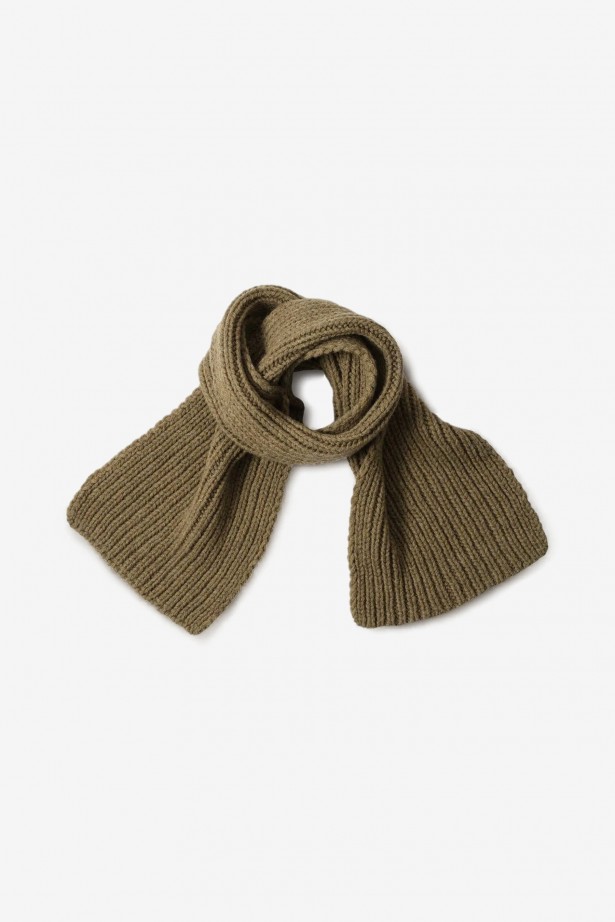 Heavy Rib Scarf British Wool