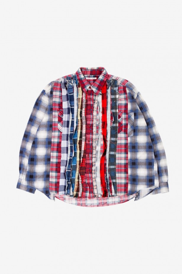 Rebuild by Needles Wide Ribbon Flannel Shirt