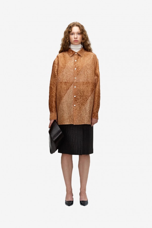 Natural Dyed Silk Classic Shirt