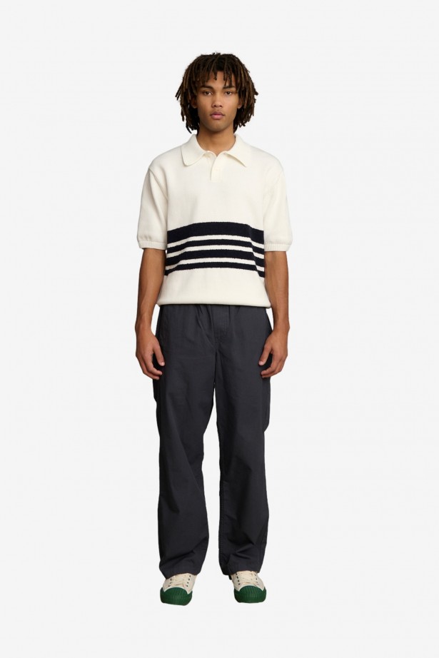 Panel Knit Polo