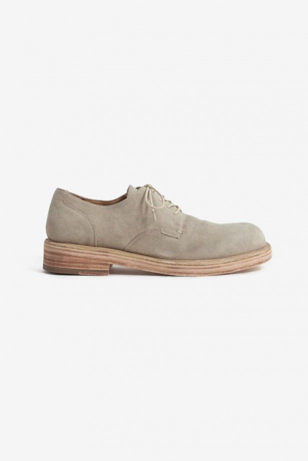 Mid Heel Derby Washed Seude
