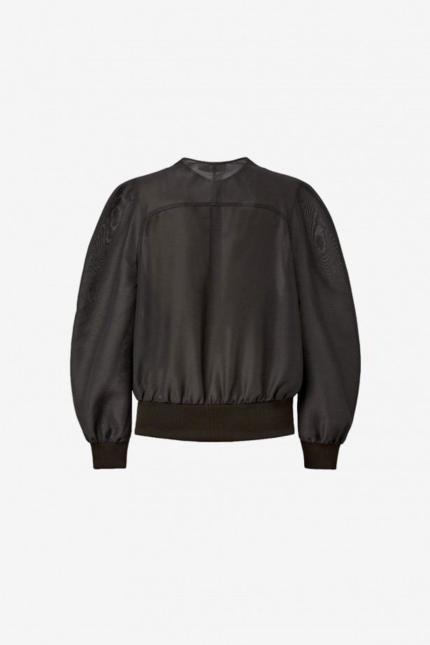 Mock Neck Organza Jumper