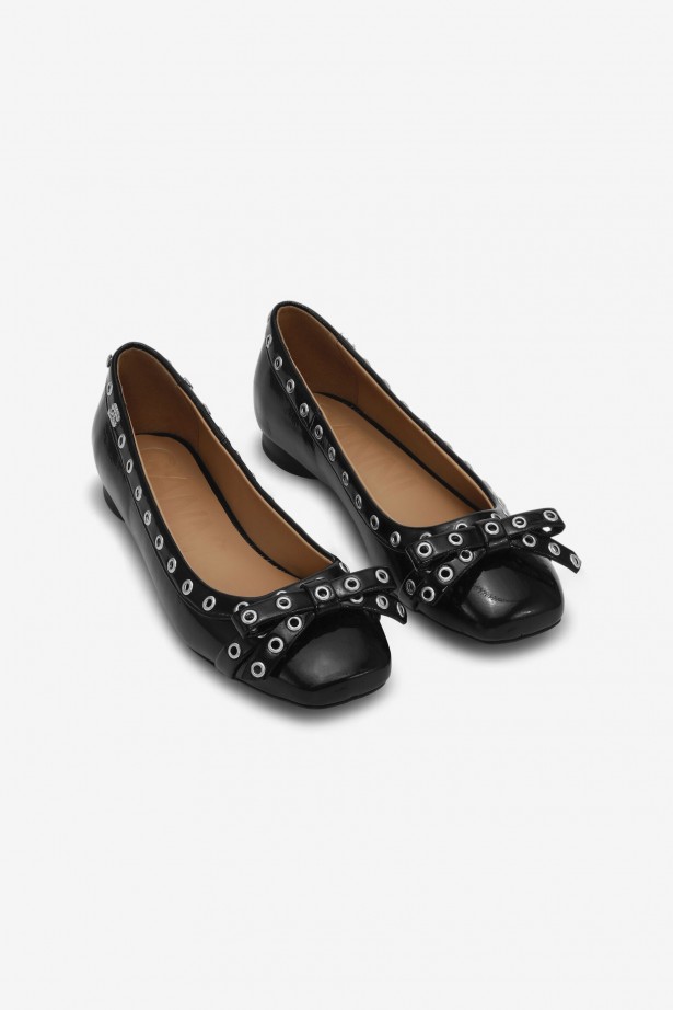 Eyelets Bow Ballerina Naplack