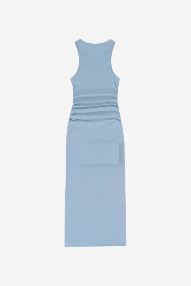 Soft Cotton Rib Tank Top Long Dress