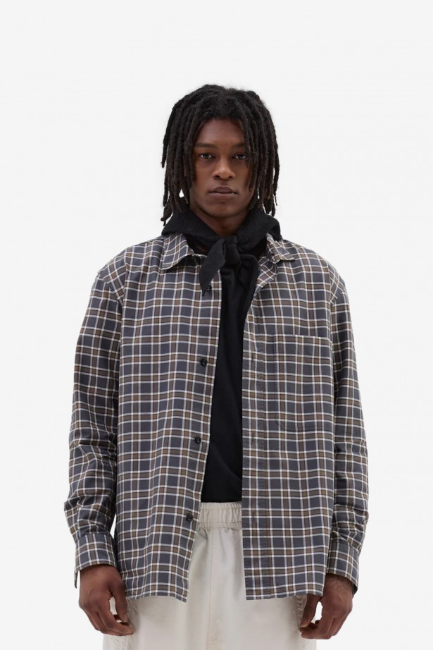 Basic Shirt Plainweave Cotton Check