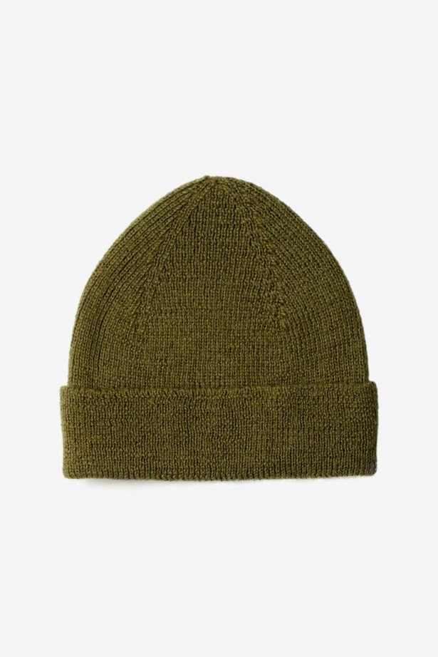 Simple Ribbed Beanie Virgin Wool