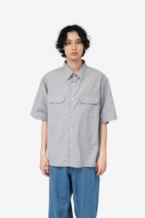 Regular Collar End On End S/S Shirt