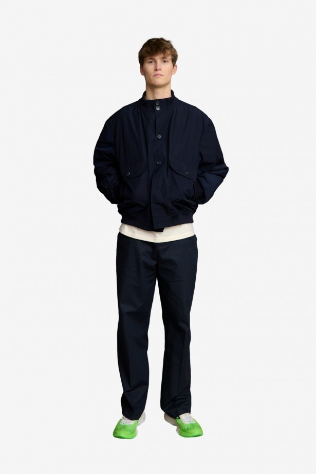 Rib Collar Blouson