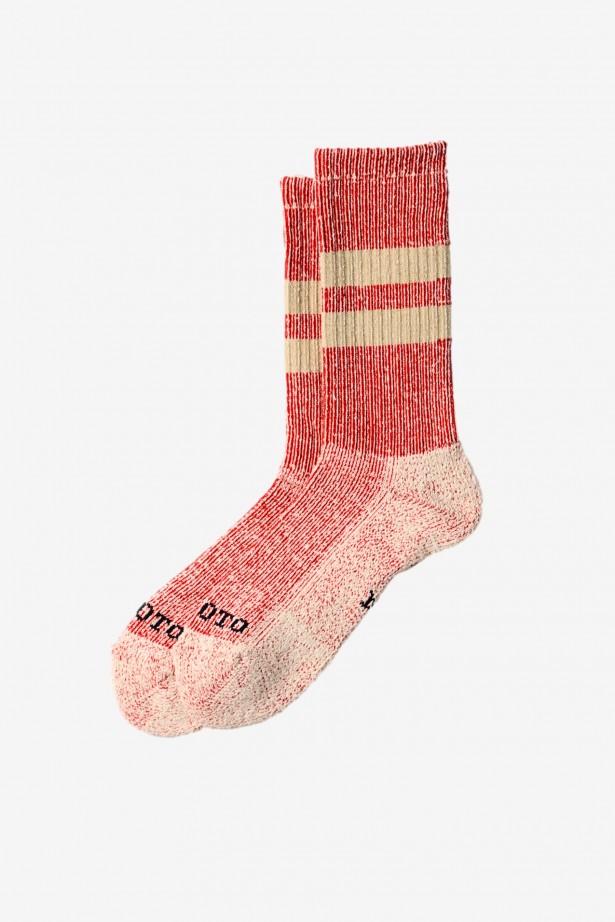 R1589 Pile Stripe Marl Socks